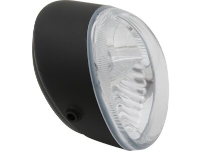 Headlight for V-Rod Black Raw Cut Halogen