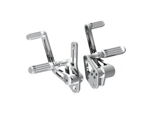 Forward Control Kit Stock lenght, with AK4.7 Pegs Polished