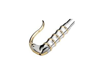 Vintage Grips For use with Kustom Tech Inverted hand controls Brass Polished Chrome 1" Throttle Cables