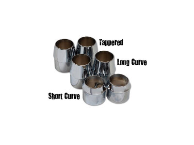 Exhaust End Cap Tapered Chrome 1,75"