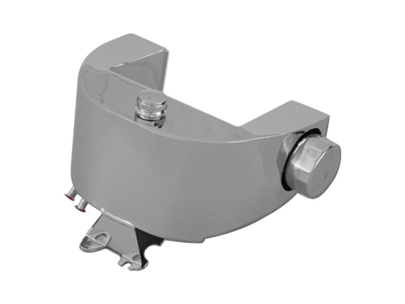 3,5 Quart Custom Wrap Around Side-fill Oil Tank with Spin-On Filter with push-on hose barbs and spin-on filter Chrome