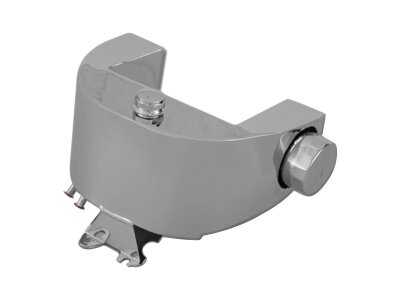 3,5 Quart Custom Wrap Around Side-fill Oil Tank with Spin-On Filter with push-on hose barbs and spin-on filter Chrome