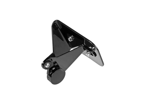 Short Side Mount License Plate Bracket Black Gloss