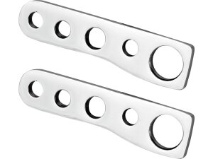 Low Headlight Bracket for Springer Lowering headlamp Polished