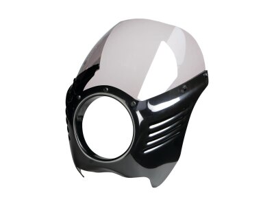 Original Fairing Kit Narrow Glide 39 mm forks, Louvered design, including universal brackets Gloss Black ABS