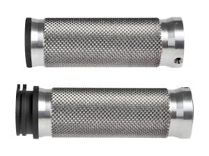 Base Grips Aluminium Satin 1" Throttle Cables