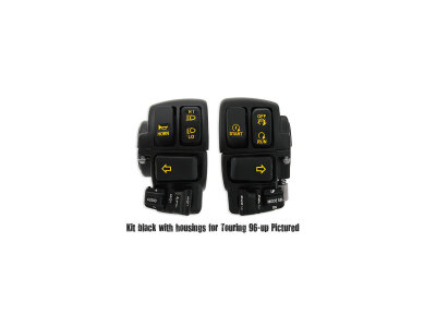 96-up Backlit Hand Control Switch and Housing Kit Black