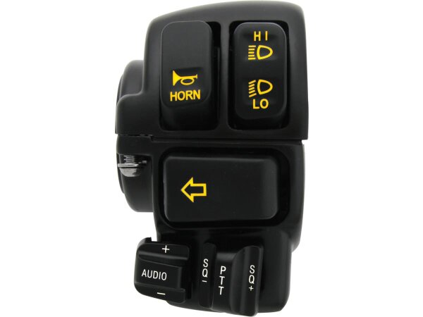 Backlit Hand Control Switch Kit With radio and cruise control Black