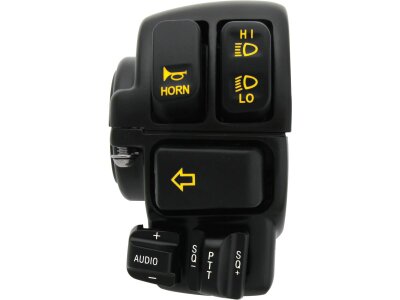Backlit Hand Control Switch Kit With radio and cruise control Black