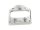 Mid-Mount License Plate Base Plate Adapter Aluminium Polished