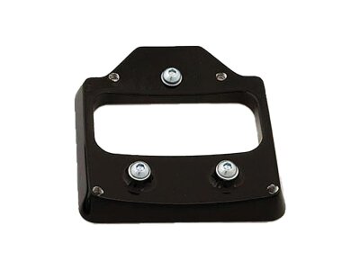 Mid-Mount License Plate Base Plate Adapter Black