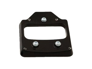 Mid-Mount License Plate Base Plate Adapter Black