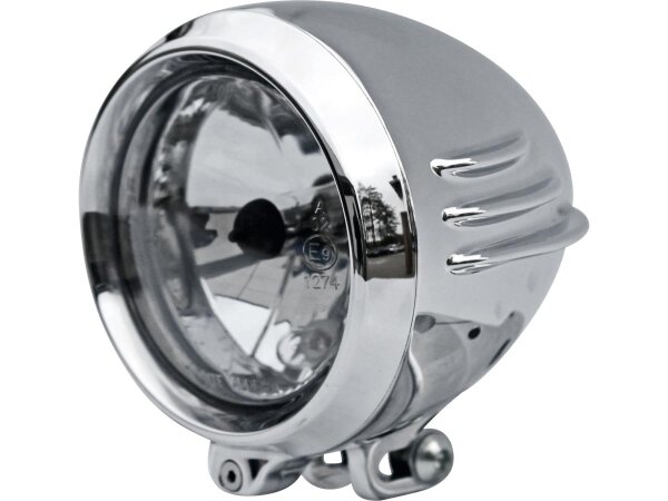 Unbreakable 4" Headlight Aluminium Polished H4