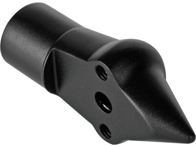 Down and Inside License Plate Turn Signal Bracket Flat Black