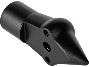 Down and Inside License Plate Turn Signal Bracket Flat Black