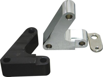 Forward Control Spacer Bracket 30 mm Aluminium Polished Right