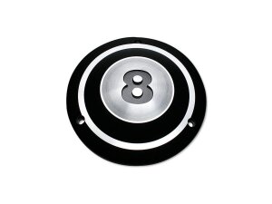 8-Ball Derby Cover 3-hole Black Satin