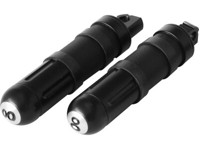 Young Gun 8-Ball Foot Pegs Black