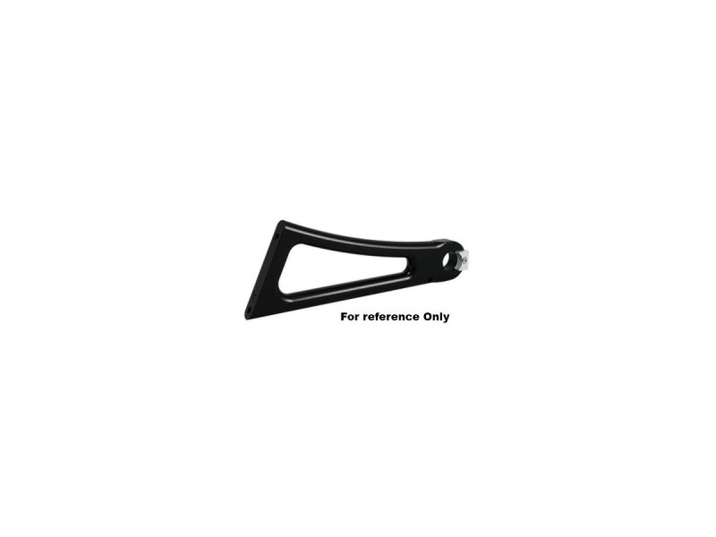 Axle Mount Side Mount License Plate Bracket For 1" Axles Black