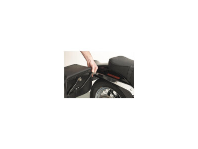 Bare Backs Bag Mounting Kit For TwinCam FL Softail, for use with detachable sissy bar Stainless Steel