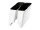 Extended Saddlebag With exhaust cutout White Rear Left