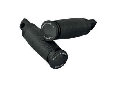 Contour Rubber Wrapped Footpegs Black