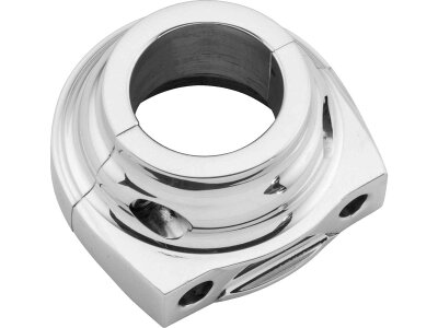 Contour Throttle Clamp Housing For Screw-On Cables Chrome 1" Dual Cable