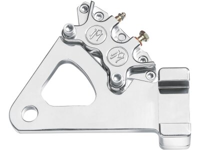 Rear 4-Piston Brake Caliper Chrome Rear