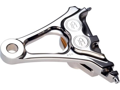 4-Piston Integrated Differential Bore Brake Caliper Chrome Rear