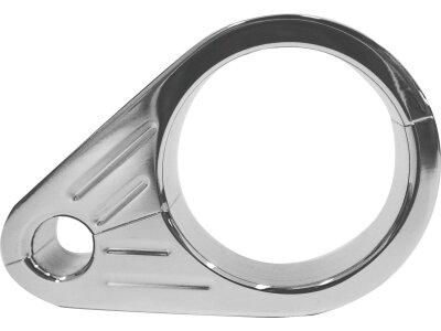 Grooved Clutch Cable Clamp For 1 1/4" (32 mm) diameter tubing Chrome