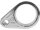 Grooved Clutch Cable Clamp For 1 1/4" (32 mm) diameter tubing Chrome