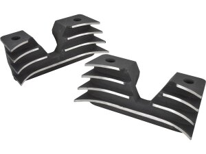 Black Hi-Lighted Finned Headbolt Covers
