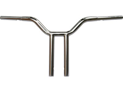 14 Chubby MX Street Fighter Handlebar Non-Dimpled 3-Hole Chrome 1 1/4" Throttle By Wire Throttle Cables