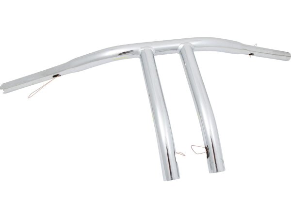 12 T-Bar Handlebar Non-Dimpled 4-Hole Chrome 1 1/4"...