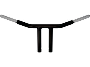 8 Chubby Chopper T-Bar Handlebar Non-Dimpled 3-Hole Black...