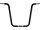 18 Chubby Classic Ape Hanger Handlebar Non-Dimpled 3-Hole Black Powder Coated 1 1/4" Throttle By Wire Throttle Cables