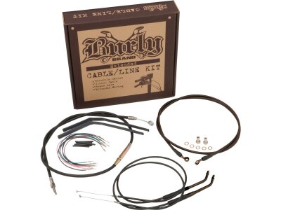 18" Gorilla Bar Cable Kit Black Vinyl Non-ABS
