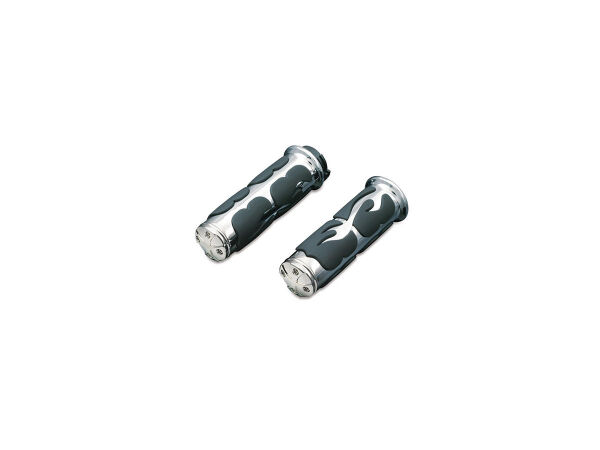 ISO-Flame Grips Chrome 1" Throttle By Wire