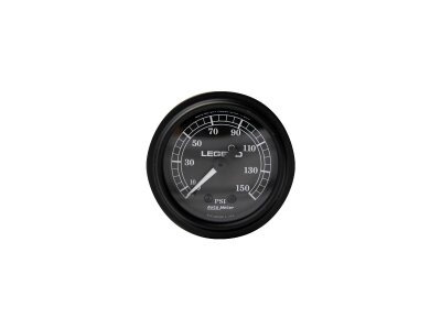 Legend Air Fairing Mounted PSI Gauge, black face Air Pressure Gauge Black face