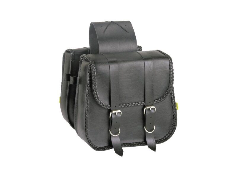 Braided Straight Throw Over Saddlebags Standard, 10 1⁄2" x 11 1⁄2" x 4" Black