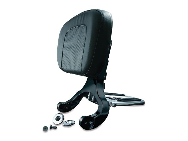 Multi Purpose Driver or Passenger Backrest Black Chrome