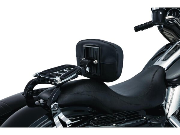 Multi Purpose Driver or Passenger Backrest Black Chrome