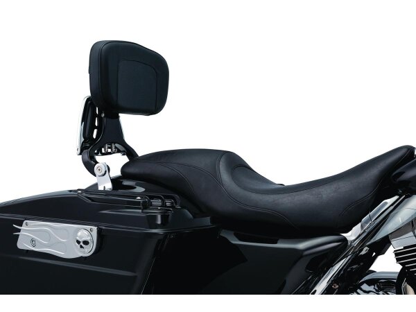 Multi Purpose Driver or Passenger Backrest Black Chrome