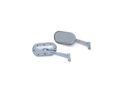 Heavy Industry Mirror With Chrome Accents Chrome