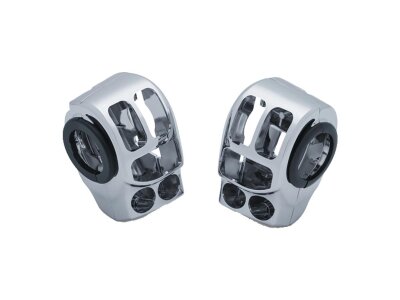 SWITCH HOUSINGS, 14-UP TOUR/TRIKE, CHRO Switch Housing Chrome 1"