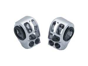 SWITCH HOUSINGS, 14-UP TOUR/TRIKE, CHRO Switch Housing Chrome 1"