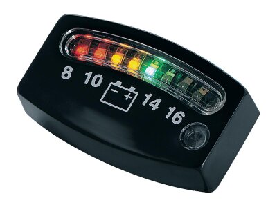 Led Battery Gauge, Black LED Battery Gauge