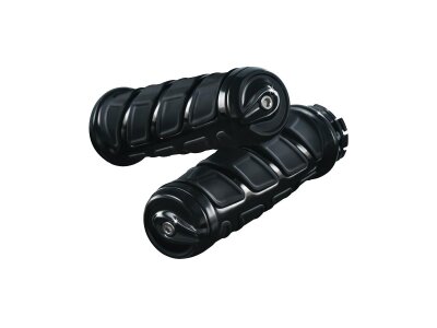 Kinetic Grips Gloss Black 7/8" Throttle By Wire Throttle Cables