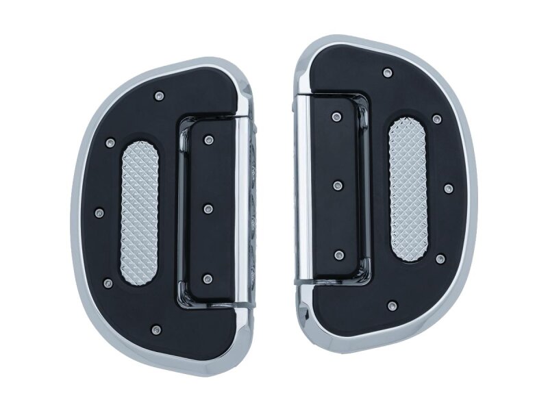 Heavy Industrie Passenger Floorboards without Adapters Chrome