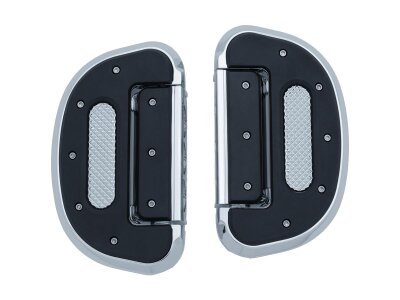 Heavy Industrie Passenger Floorboards without Adapters Chrome